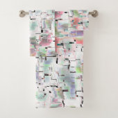 Papiermosaik in undurchsichtigen Farben und mit kl Badhandtuch Set (Insitu)