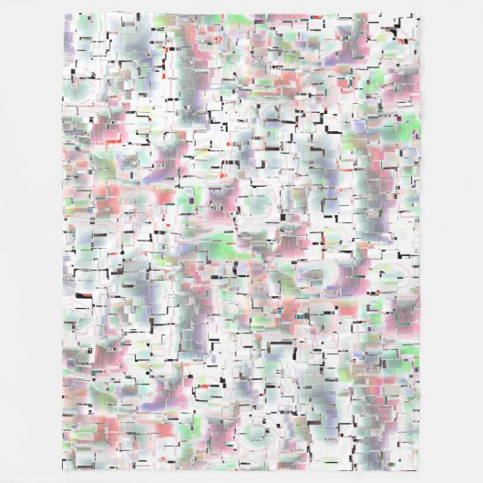 Papiermosaik in undurchsichtigen Farben und mit kl Fleecedecke (Vorderseite)