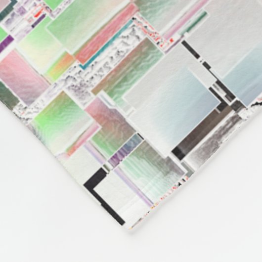 Papiermosaik in undurchsichtigen Farben und mit kl Fleecedecke (Ecke)