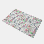 Papiermosaik in undurchsichtigen Farben und mit kl Fußmatte (Schrägansicht)