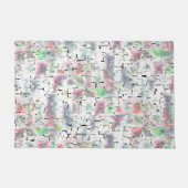 Papiermosaik in undurchsichtigen Farben und mit kl Fußmatte (Vorderseite)