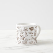 Papiermuster Espressotasse (Vorderseite Rechts)