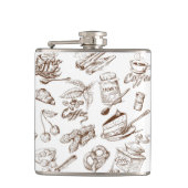 Papiermuster Flachmann (Vorderseite)