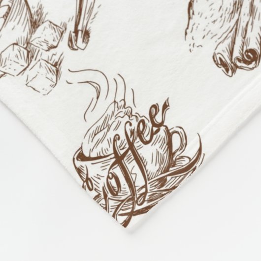 Papiermuster Fleecedecke (Ecke)