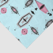 Papiermuster für das Muster Atomrosa und Grau Seidenpapier (Ausschnitt)