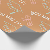 Papiermuster für die Graduierungskappe Geschenkpapier (Ecke)