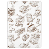 Papiermuster Klemmbrett (Rückseite)