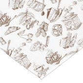 Papiermuster Kurzer Tischläufer (Ecke)