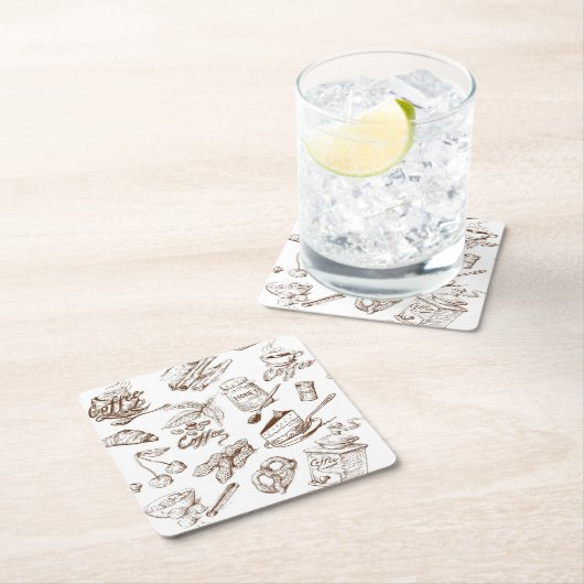 Papiermuster Rechteckiger Pappuntersetzer (Vor Ort)