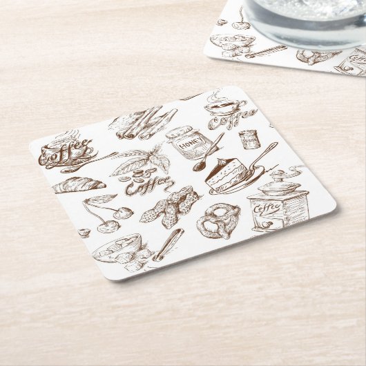 Papiermuster Rechteckiger Pappuntersetzer (angewinkelt)