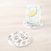 Papiermuster Sandstein Untersetzer (Seite)