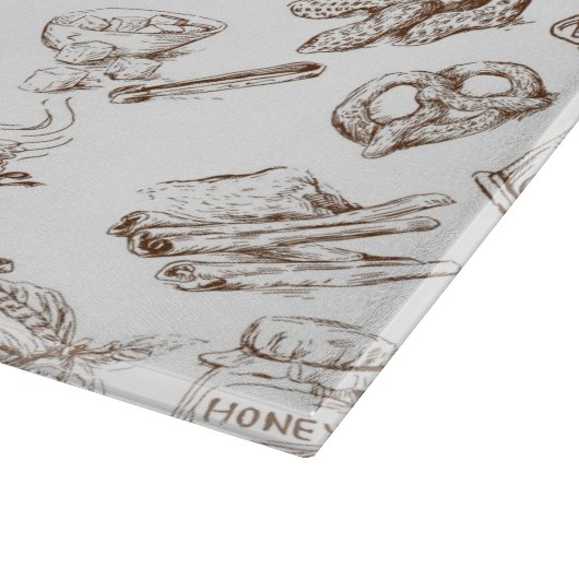 Papiermuster Schneidebrett (Ecke)