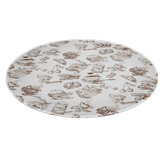 Papiermuster Schneidebrett (Ecke)