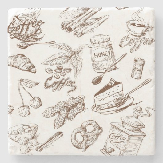 Papiermuster Steinuntersetzer (Vorderseite)