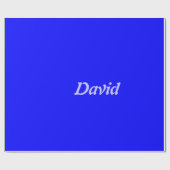 Papiername, David, einzelner Text Geschenkpapier (Flach)