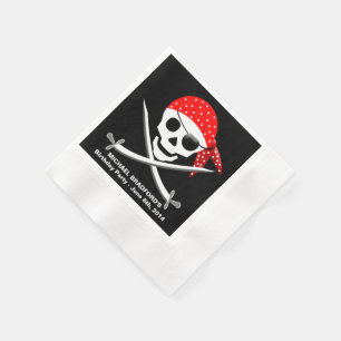 PAPIERNAPKINS (50 PRO PAKET) DES PIRATEN-PARTY SERVIETTE
