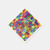 PapierNapkins, Alphabet-Farben-Nummern Serviette (Ecke)