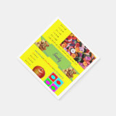 PapierNapkins, Alphabet-Zahlen Serviette (Ecke)