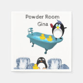 PapierNapkins, Eispinguin, Gelbe Enten, Badewanne Serviette (Vorderseite)