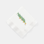 PapierNapkins : Gelbe Rosen von Texas Serviette (Ecke)