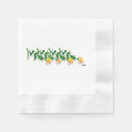 PapierNapkins : Gelbe Rosen von Texas Serviette