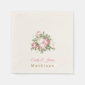 PapierNapkins-Vintage Rose Serviette (Vorderseite)