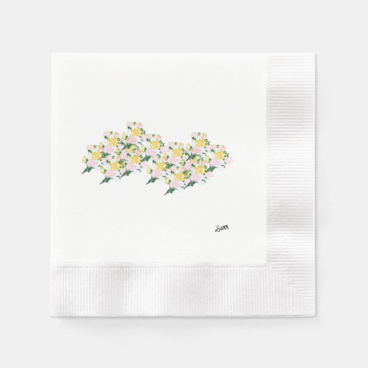 PapierNapkins : Winde von Frühlingsblumen Serviette (Vorderseite)