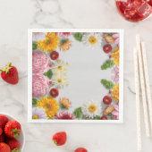 PAPIERNAPKINS,ZUHAUSE-DECORE, BLUME-DESIGN SERVIETTE (Beispiel)