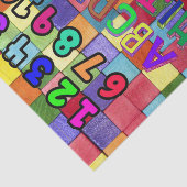 Papiernummern für Gewebepapiere Alphabet-Farben Seidenpapier (Ausschnitt)