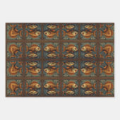 Papierpack 572 Steampunk-Oberflächen Geschenkpapier Set (Vorderseite)