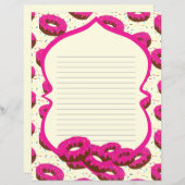 Papierpapier aus Donut (Vorne/Hinten)