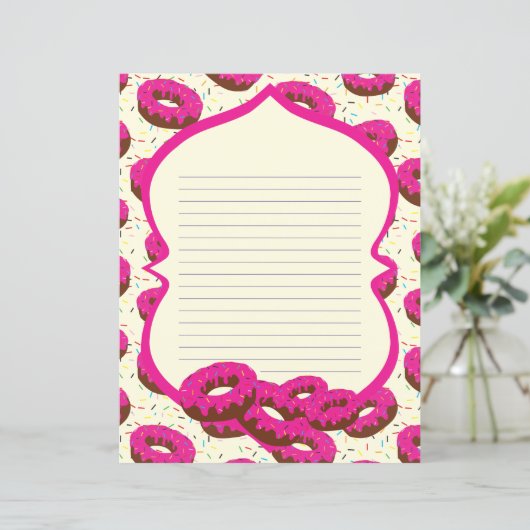 Papierpapier aus Donut (Stehend Vorderseite)