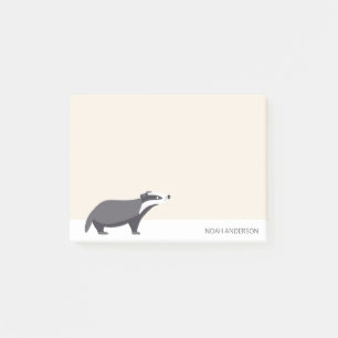 Papierpapier für Badger-Waldtiere Post-it Klebezettel