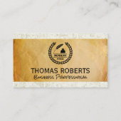 Papierpapier | Notar-Logo Visitenkarte (Vorderseite)