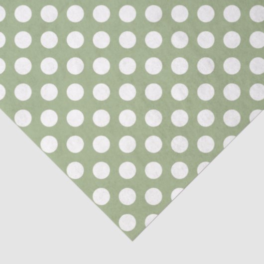 Papierpapier zu den Netzteilen "Weiße Polka" Seidenpapier (Ausschnitt)