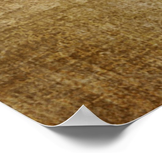 Papierpapyrus aus Textur Poster (Ecke)