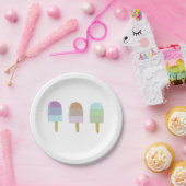 Papierplatte 7" Popsicle Design Pappteller (Party)