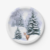 Papierplatte, 7" Rundpapierplatte, Pappteller (Vorderseite)