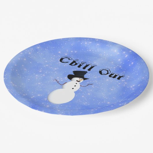 Papierplatte abkühlen pappteller (Schrägansicht)