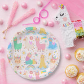 Papierplatte Alpaca/Llama Pappteller (Party)