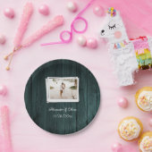 Papierplatte aus aquamarinem Foto Pappteller (Party)