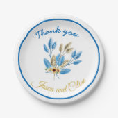 Papierplatte aus Brautparty Empfang Pappteller (Vorderseite)