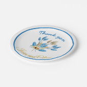 Papierplatte aus Brautparty Empfang Pappteller (Schrägansicht)