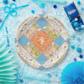 Papierplatte aus Chimney-Quilt-Block Pappteller (Party)