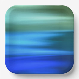 Papierplatte aus gebürsteter Blues Pappteller