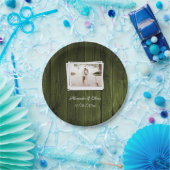 Papierplatte aus grünem Foto Pappteller (Party)