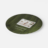 Papierplatte aus grünem Foto Pappteller (Schrägansicht)