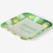 Papierplatte aus grünem Licht Pappteller (Gewinkelt)