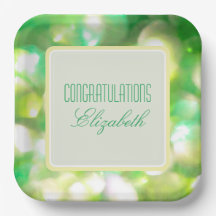 Papierplatte aus grünem Licht