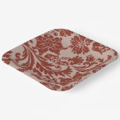 Papierplatte aus Kupferrost Pappteller (Gewinkelt)